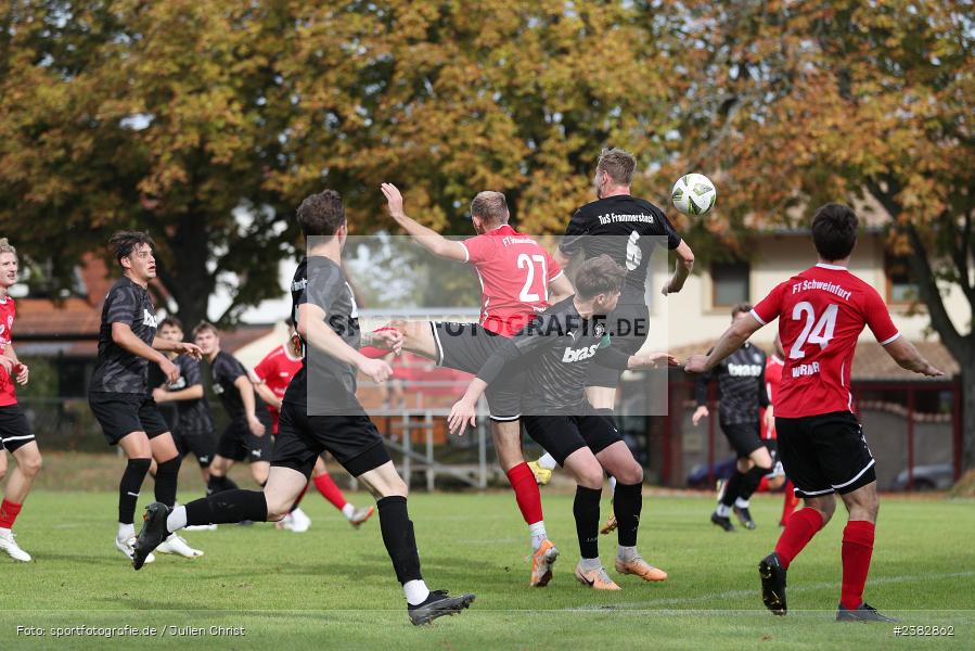 Marco Schiebel, Sportgelände Kleinflürleinsweg, Schweinfurt, 03.10.2023, sport, action, BFV, Saison 2023/2024, Fussball, 14. Spieltag, Landesliga Nordwest, TUS, FTS, TuS Frammersbach, FT Schweinfurt - Bild-ID: 2382862