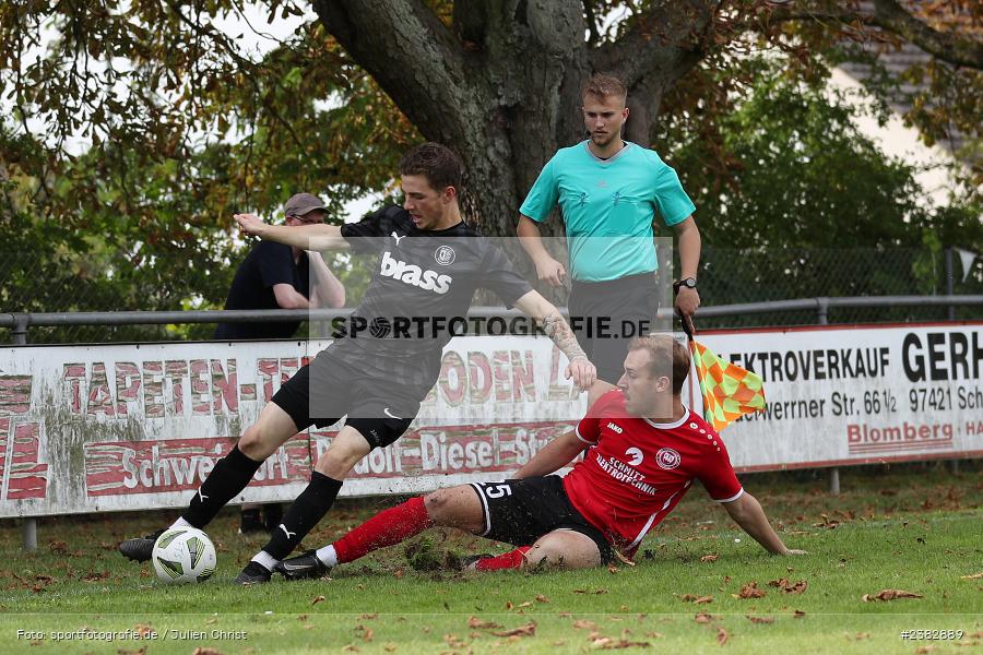 Dominik Jordan, Sportgelände Kleinflürleinsweg, Schweinfurt, 03.10.2023, sport, action, BFV, Saison 2023/2024, Fussball, 14. Spieltag, Landesliga Nordwest, TUS, FTS, TuS Frammersbach, FT Schweinfurt - Bild-ID: 2382889