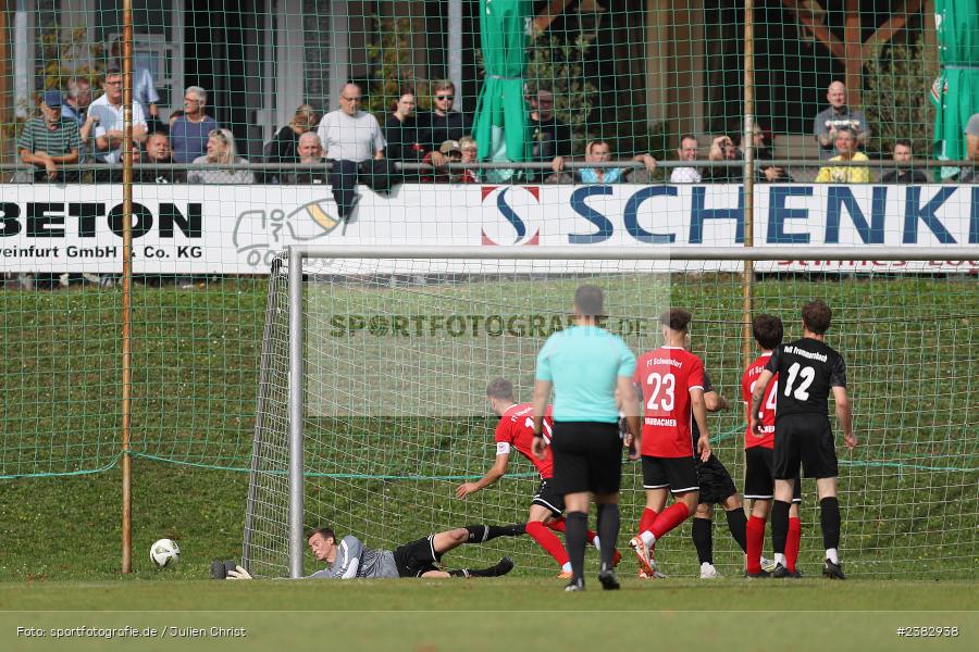 Simon Mai, Sportgelände Kleinflürleinsweg, Schweinfurt, 03.10.2023, sport, action, BFV, Saison 2023/2024, Fussball, 14. Spieltag, Landesliga Nordwest, TUS, FTS, TuS Frammersbach, FT Schweinfurt - Bild-ID: 2382938