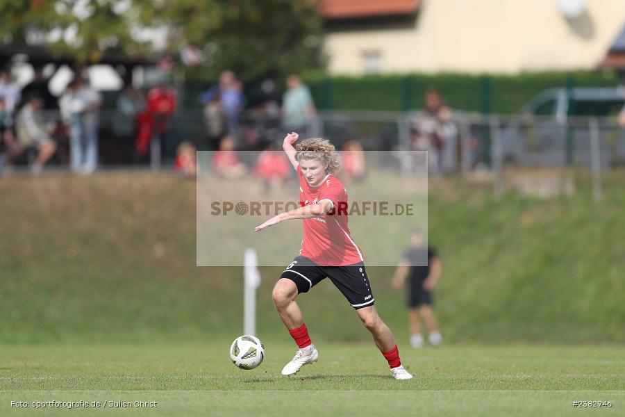 Julian Brückner, Sportgelände Kleinflürleinsweg, Schweinfurt, 03.10.2023, sport, action, BFV, Saison 2023/2024, Fussball, 14. Spieltag, Landesliga Nordwest, TUS, FTS, TuS Frammersbach, FT Schweinfurt - Bild-ID: 2382946