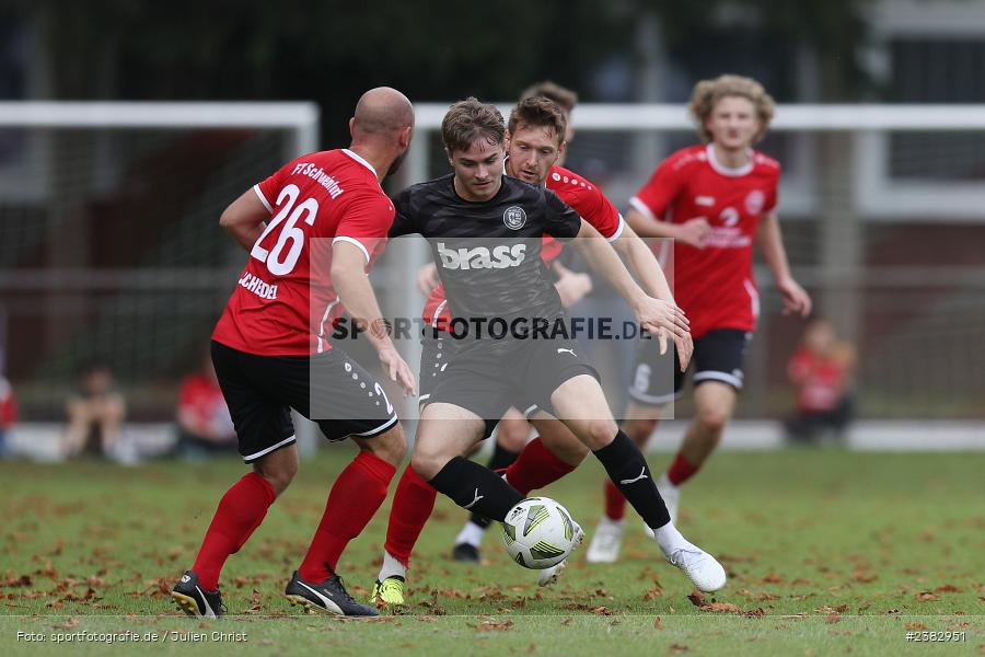 Tim Zachrau, Sportgelände Kleinflürleinsweg, Schweinfurt, 03.10.2023, sport, action, BFV, Saison 2023/2024, Fussball, 14. Spieltag, Landesliga Nordwest, TUS, FTS, TuS Frammersbach, FT Schweinfurt - Bild-ID: 2382951