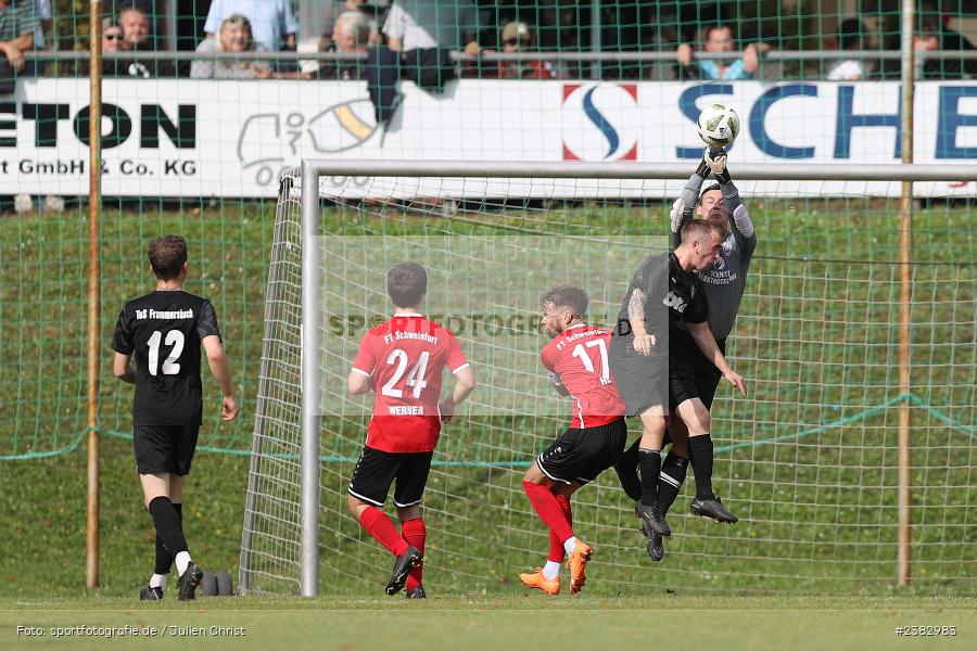 Simon Mai, Sportgelände Kleinflürleinsweg, Schweinfurt, 03.10.2023, sport, action, BFV, Saison 2023/2024, Fussball, 14. Spieltag, Landesliga Nordwest, TUS, FTS, TuS Frammersbach, FT Schweinfurt - Bild-ID: 2382983