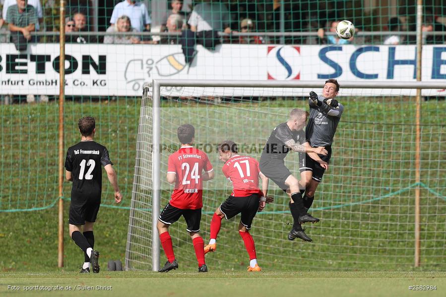 Simon Mai, Sportgelände Kleinflürleinsweg, Schweinfurt, 03.10.2023, sport, action, BFV, Saison 2023/2024, Fussball, 14. Spieltag, Landesliga Nordwest, TUS, FTS, TuS Frammersbach, FT Schweinfurt - Bild-ID: 2382984