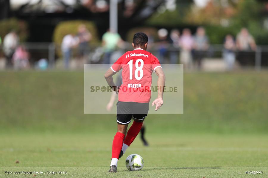 Tyrell Walton, Sportgelände Kleinflürleinsweg, Schweinfurt, 03.10.2023, sport, action, BFV, Saison 2023/2024, Fussball, 14. Spieltag, Landesliga Nordwest, TUS, FTS, TuS Frammersbach, FT Schweinfurt - Bild-ID: 2382990 Tyrell Walton, Sportgelände Kleinflürleinsweg, Schweinfurt, 03.10.2023, sport, action, BFV, Saison 2023/2024, Fussball, 14. Spieltag, Landesliga Nordwest, TUS, FTS, TuS Frammersbach, FT Schweinfurt - Bild-ID: 2382990