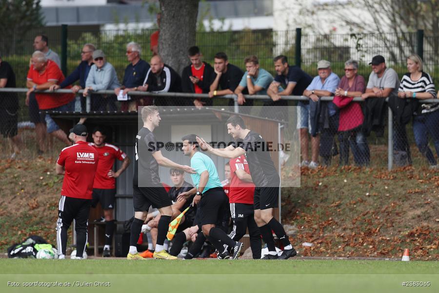 Julian Etzel, Sportgelände Kleinflürleinsweg, Schweinfurt, 03.10.2023, sport, action, BFV, Saison 2023/2024, Fussball, 14. Spieltag, Landesliga Nordwest, TUS, FTS, TuS Frammersbach, FT Schweinfurt - Bild-ID: 2383065