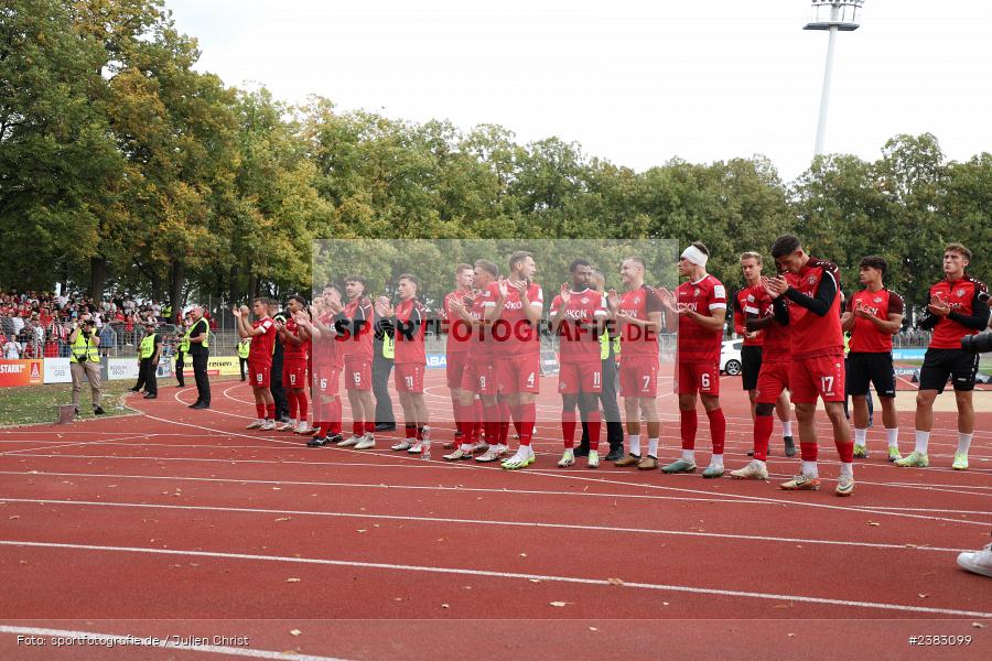 Sachs Stadion, Schweinfurt, 03.10.2023, sport, action, BFV, Saison 2023/2024, Fussball, 13. Spieltag, Regionalliga Bayern, FWK, FCS, FC Würzburger Kickers, 1. FC Schweinfurt 1905 - Bild-ID: 2383099