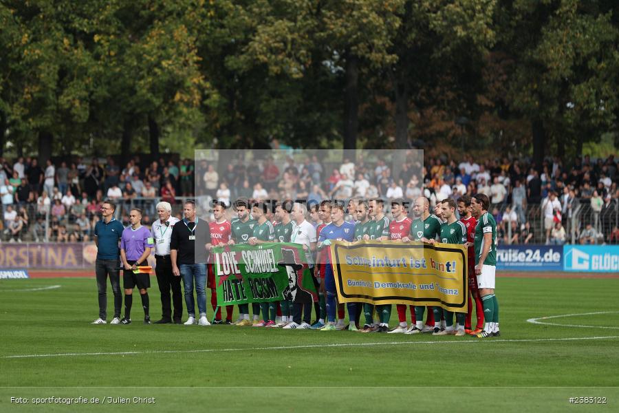 Sachs Stadion, Schweinfurt, 03.10.2023, sport, action, BFV, Saison 2023/2024, Fussball, 13. Spieltag, Regionalliga Bayern, FWK, FCS, FC Würzburger Kickers, 1. FC Schweinfurt 1905 - Bild-ID: 2383122