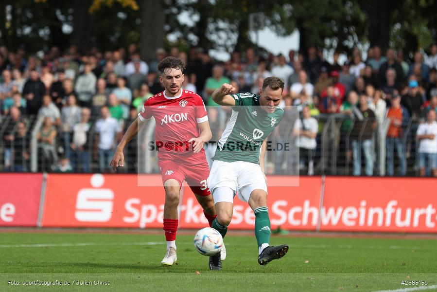 Marc Hänschke, Sachs Stadion, Schweinfurt, 03.10.2023, sport, action, BFV, Saison 2023/2024, Fussball, 13. Spieltag, Regionalliga Bayern, FWK, FCS, FC Würzburger Kickers, 1. FC Schweinfurt 1905 - Bild-ID: 2383136