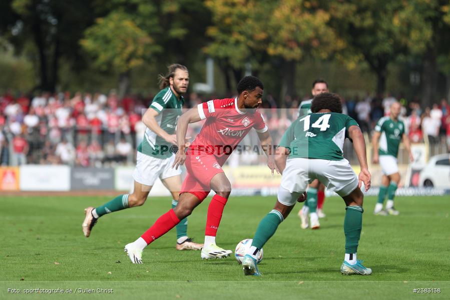 Fabrice Montcheu, Sachs Stadion, Schweinfurt, 03.10.2023, sport, action, BFV, Saison 2023/2024, Fussball, 13. Spieltag, Regionalliga Bayern, FWK, FCS, FC Würzburger Kickers, 1. FC Schweinfurt 1905 - Bild-ID: 2383138