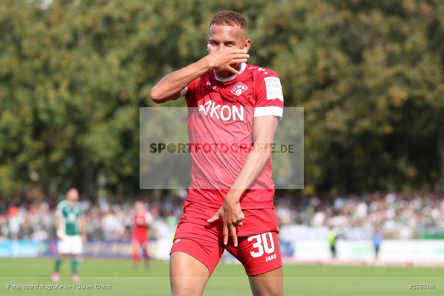 Benyas Solomon Junge-Abiol, Sachs Stadion, Schweinfurt, 03.10.2023, sport, action, BFV, Saison 2023/2024, Fussball, 13. Spieltag, Regionalliga Bayern, FWK, FCS, FC Würzburger Kickers, 1. FC Schweinfurt 1905 - Bild-ID: 2383141