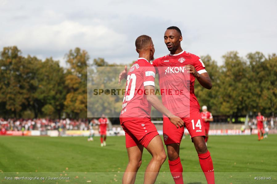 Benyas Solomon Junge-Abiol, Sachs Stadion, Schweinfurt, 03.10.2023, sport, action, BFV, Saison 2023/2024, Fussball, 13. Spieltag, Regionalliga Bayern, FWK, FCS, FC Würzburger Kickers, 1. FC Schweinfurt 1905 - Bild-ID: 2383145