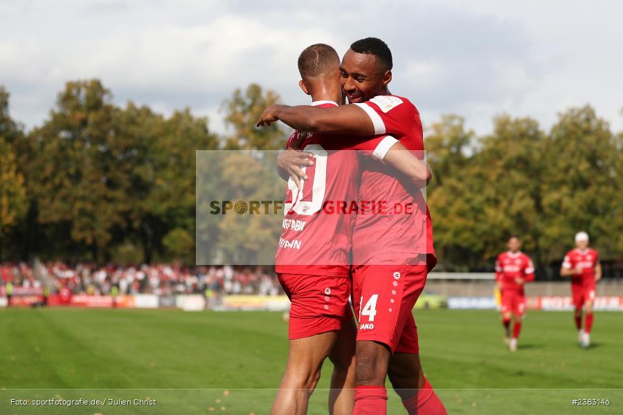 Benyas Solomon Junge-Abiol, Sachs Stadion, Schweinfurt, 03.10.2023, sport, action, BFV, Saison 2023/2024, Fussball, 13. Spieltag, Regionalliga Bayern, FWK, FCS, FC Würzburger Kickers, 1. FC Schweinfurt 1905 - Bild-ID: 2383146