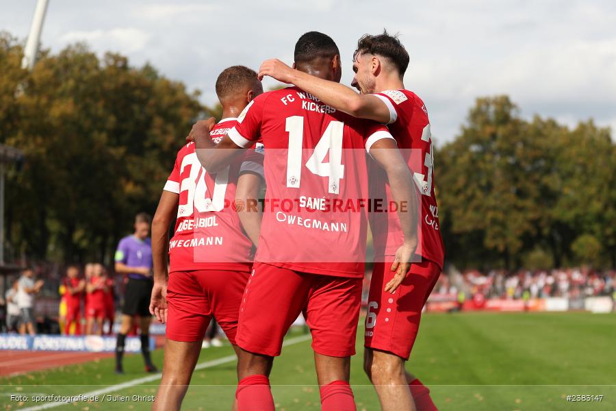 Benyas Solomon Junge-Abiol, Sachs Stadion, Schweinfurt, 03.10.2023, sport, action, BFV, Saison 2023/2024, Fussball, 13. Spieltag, Regionalliga Bayern, FWK, FCS, FC Würzburger Kickers, 1. FC Schweinfurt 1905 - Bild-ID: 2383147