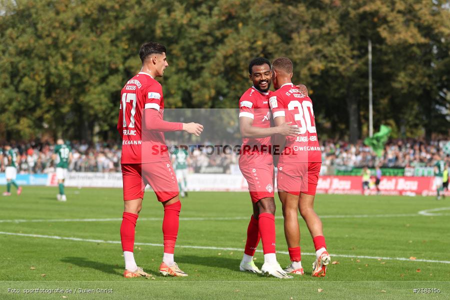 Benyas Solomon Junge-Abiol, Sachs Stadion, Schweinfurt, 03.10.2023, sport, action, BFV, Saison 2023/2024, Fussball, 13. Spieltag, Regionalliga Bayern, FWK, FCS, FC Würzburger Kickers, 1. FC Schweinfurt 1905 - Bild-ID: 2383156