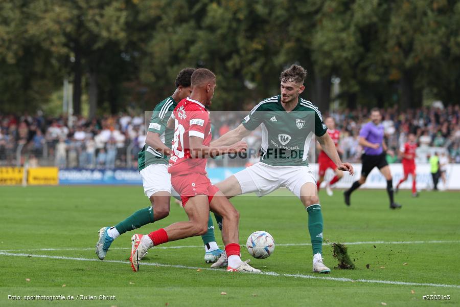 Benyas Solomon Junge-Abiol, Sachs Stadion, Schweinfurt, 03.10.2023, sport, action, BFV, Saison 2023/2024, Fussball, 13. Spieltag, Regionalliga Bayern, FWK, FCS, FC Würzburger Kickers, 1. FC Schweinfurt 1905 - Bild-ID: 2383163