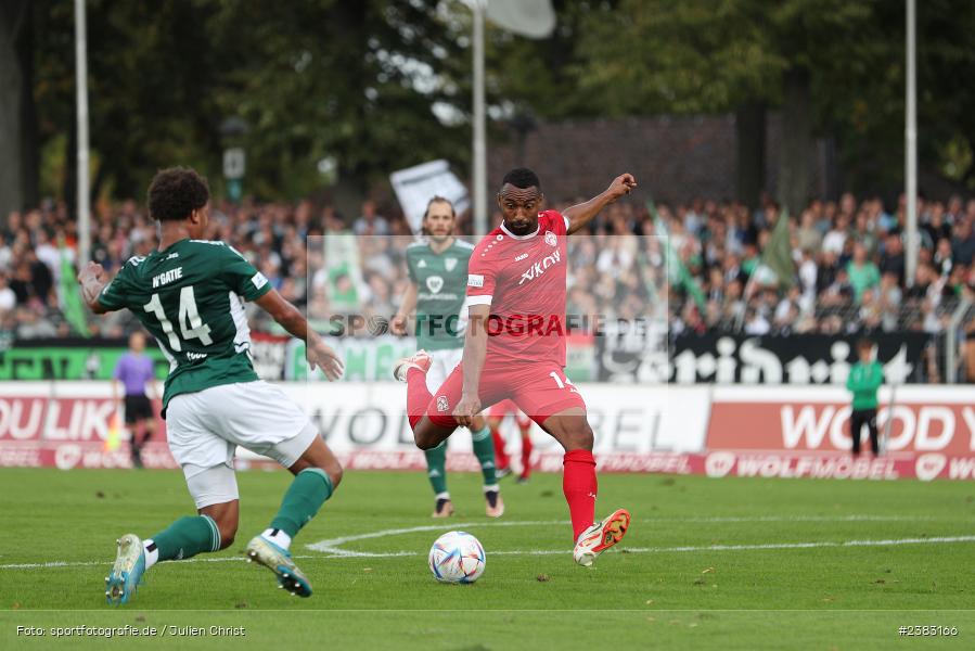 Saliou Sané, Sachs Stadion, Schweinfurt, 03.10.2023, sport, action, BFV, Saison 2023/2024, Fussball, 13. Spieltag, Regionalliga Bayern, FWK, FCS, FC Würzburger Kickers, 1. FC Schweinfurt 1905 - Bild-ID: 2383166