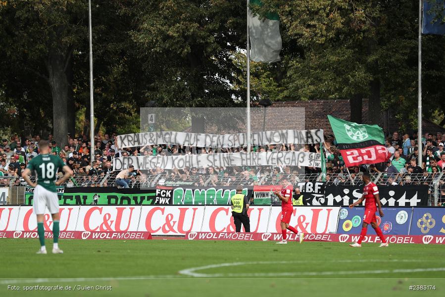 Sachs Stadion, Schweinfurt, 03.10.2023, sport, action, BFV, Saison 2023/2024, Fussball, 13. Spieltag, Regionalliga Bayern, FWK, FCS, FC Würzburger Kickers, 1. FC Schweinfurt 1905 - Bild-ID: 2383174