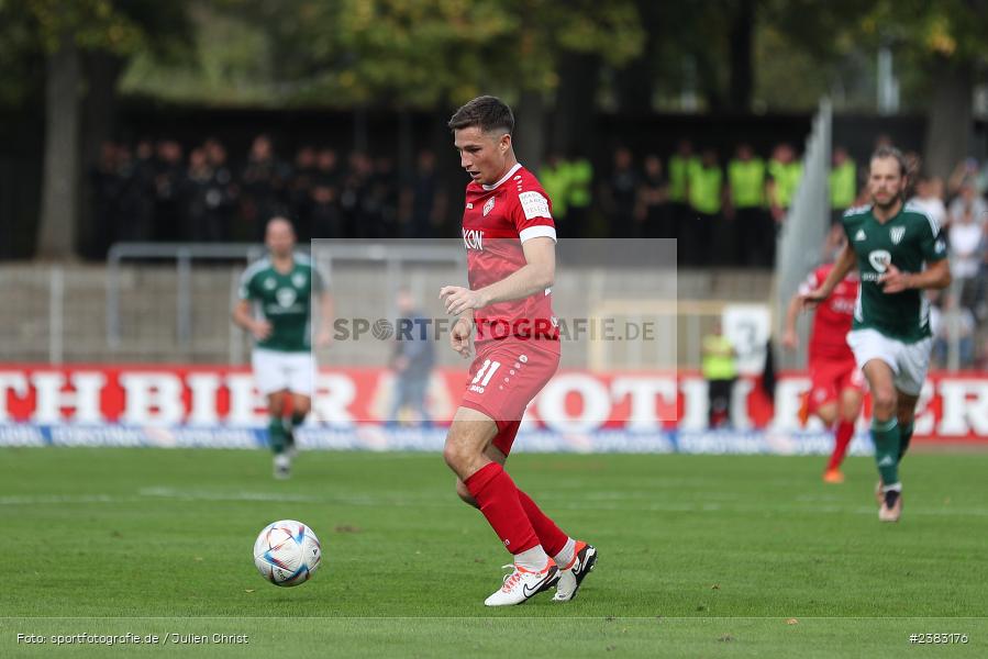 Tim Kraus, Sachs Stadion, Schweinfurt, 03.10.2023, sport, action, BFV, Saison 2023/2024, Fussball, 13. Spieltag, Regionalliga Bayern, FWK, FCS, FC Würzburger Kickers, 1. FC Schweinfurt 1905 - Bild-ID: 2383176
