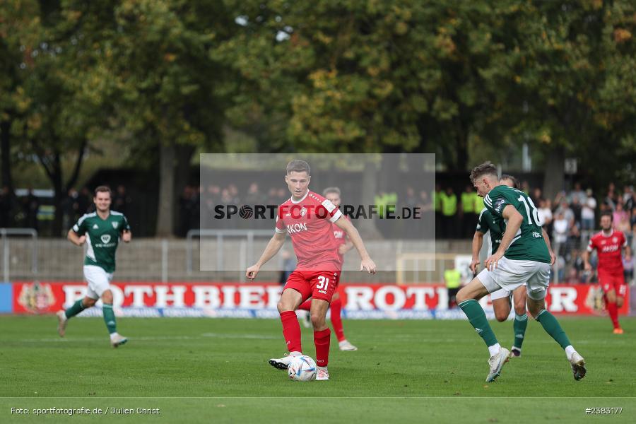Tim Kraus, Sachs Stadion, Schweinfurt, 03.10.2023, sport, action, BFV, Saison 2023/2024, Fussball, 13. Spieltag, Regionalliga Bayern, FWK, FCS, FC Würzburger Kickers, 1. FC Schweinfurt 1905 - Bild-ID: 2383177