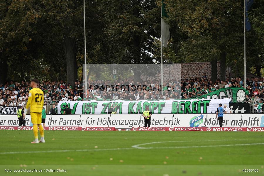 Sachs Stadion, Schweinfurt, 03.10.2023, sport, action, BFV, Saison 2023/2024, Fussball, 13. Spieltag, Regionalliga Bayern, FWK, FCS, FC Würzburger Kickers, 1. FC Schweinfurt 1905 - Bild-ID: 2383185