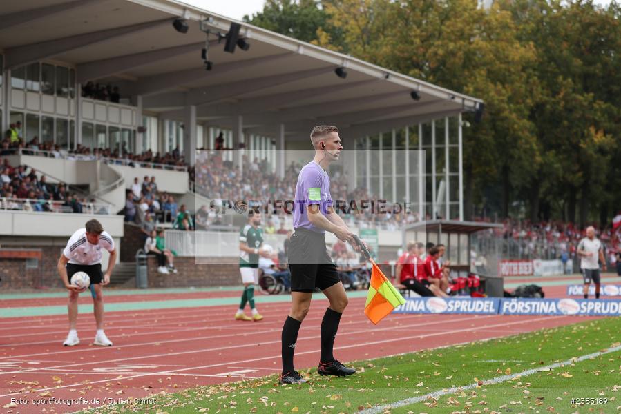 Hannes Hemrich, Sachs Stadion, Schweinfurt, 03.10.2023, sport, action, BFV, Saison 2023/2024, Fussball, 13. Spieltag, Regionalliga Bayern, FWK, FCS, FC Würzburger Kickers, 1. FC Schweinfurt 1905 - Bild-ID: 2383189