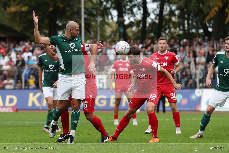 Daniel Hägele, Sachs Stadion, Schweinfurt, 03.10.2023, sport, action, BFV, Saison 2023/2024, Fussball, 13. Spieltag, Regionalliga Bayern, FWK, FCS, FC Würzburger Kickers, 1. FC Schweinfurt 1905 - Bild-ID: 2383190