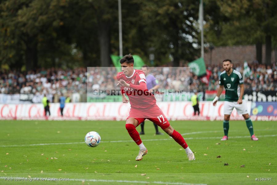 Ivan Franjic, Sachs Stadion, Schweinfurt, 03.10.2023, sport, action, BFV, Saison 2023/2024, Fussball, 13. Spieltag, Regionalliga Bayern, FWK, FCS, FC Würzburger Kickers, 1. FC Schweinfurt 1905 - Bild-ID: 2383191