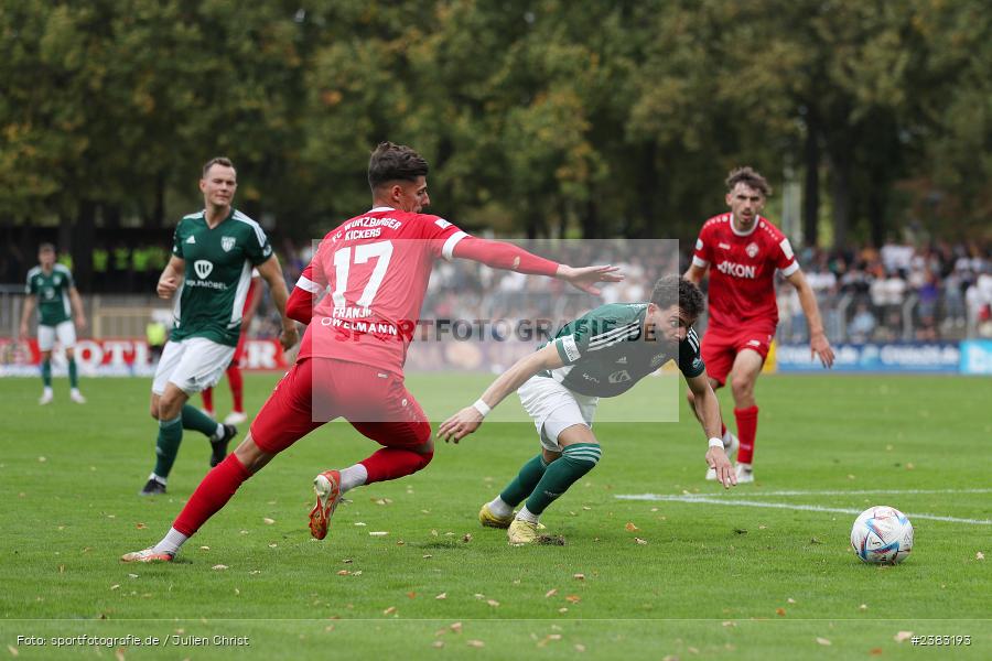 Taha Aksu, Sachs Stadion, Schweinfurt, 03.10.2023, sport, action, BFV, Saison 2023/2024, Fussball, 13. Spieltag, Regionalliga Bayern, FWK, FCS, FC Würzburger Kickers, 1. FC Schweinfurt 1905 - Bild-ID: 2383193