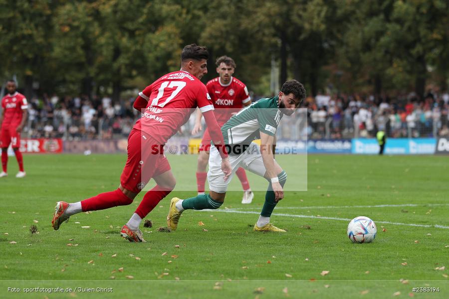 Taha Aksu, Sachs Stadion, Schweinfurt, 03.10.2023, sport, action, BFV, Saison 2023/2024, Fussball, 13. Spieltag, Regionalliga Bayern, FWK, FCS, FC Würzburger Kickers, 1. FC Schweinfurt 1905 - Bild-ID: 2383194