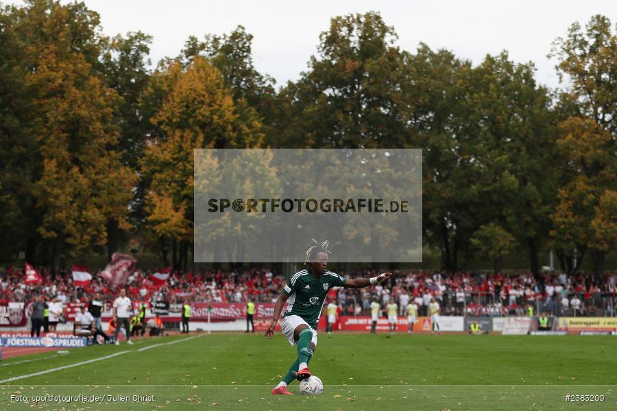 Hans Anapak-Baka, Sachs Stadion, Schweinfurt, 03.10.2023, sport, action, BFV, Saison 2023/2024, Fussball, 13. Spieltag, Regionalliga Bayern, FWK, FCS, FC Würzburger Kickers, 1. FC Schweinfurt 1905 - Bild-ID: 2383200