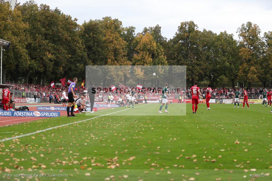 Sachs Stadion, Schweinfurt, 03.10.2023, sport, action, BFV, Saison 2023/2024, Fussball, 13. Spieltag, Regionalliga Bayern, FWK, FCS, FC Würzburger Kickers, 1. FC Schweinfurt 1905 - Bild-ID: 2383201