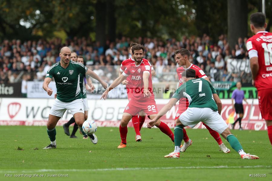 Adam Jabiri, Sachs Stadion, Schweinfurt, 03.10.2023, sport, action, BFV, Saison 2023/2024, Fussball, 13. Spieltag, Regionalliga Bayern, FWK, FCS, FC Würzburger Kickers, 1. FC Schweinfurt 1905 - Bild-ID: 2383205