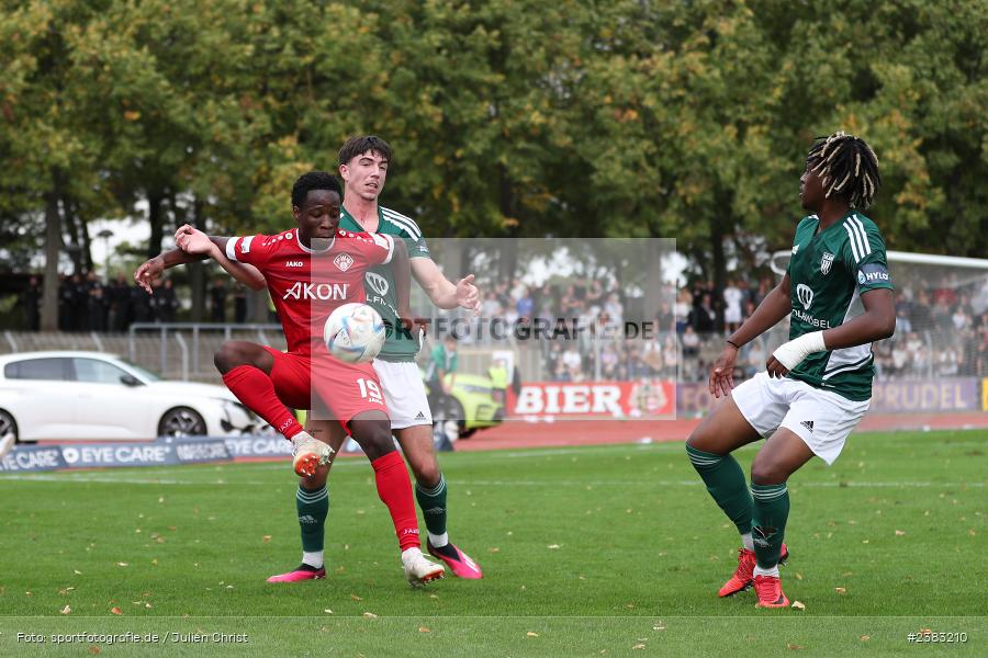 Benjika Caciel, Sachs Stadion, Schweinfurt, 03.10.2023, sport, action, BFV, Saison 2023/2024, Fussball, 13. Spieltag, Regionalliga Bayern, FWK, FCS, FC Würzburger Kickers, 1. FC Schweinfurt 1905 - Bild-ID: 2383210