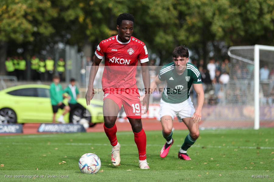 Benjika Caciel, Sachs Stadion, Schweinfurt, 03.10.2023, sport, action, BFV, Saison 2023/2024, Fussball, 13. Spieltag, Regionalliga Bayern, FWK, FCS, FC Würzburger Kickers, 1. FC Schweinfurt 1905 - Bild-ID: 2383218