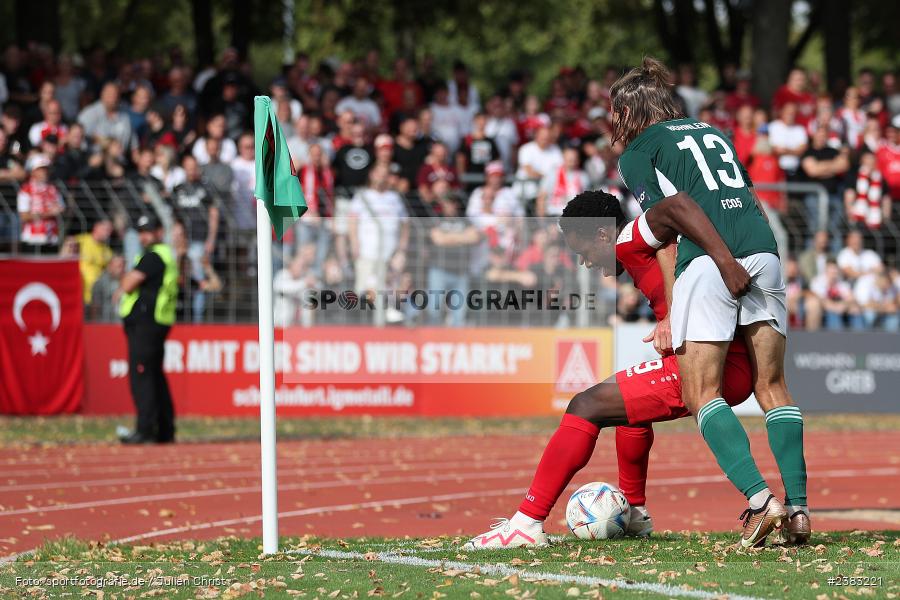 Benjika Caciel, Sachs Stadion, Schweinfurt, 03.10.2023, sport, action, BFV, Saison 2023/2024, Fussball, 13. Spieltag, Regionalliga Bayern, FWK, FCS, FC Würzburger Kickers, 1. FC Schweinfurt 1905 - Bild-ID: 2383221