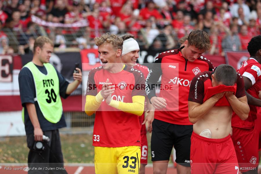 Team, Sachs Stadion, Schweinfurt, 03.10.2023, sport, action, BFV, Saison 2023/2024, Fussball, 13. Spieltag, Regionalliga Bayern, FWK, FCS, FC Würzburger Kickers, 1. FC Schweinfurt 1905 - Bild-ID: 2383261