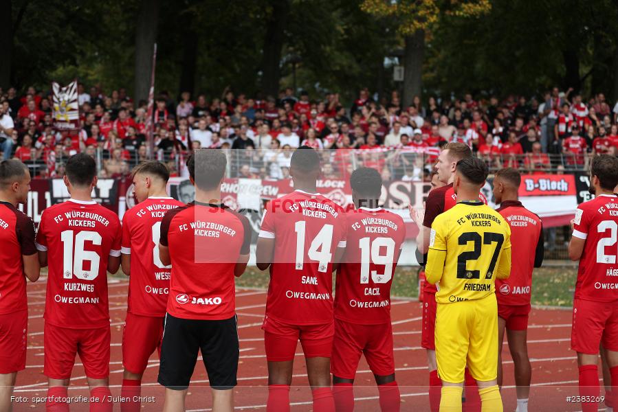 Team, Sachs Stadion, Schweinfurt, 03.10.2023, sport, action, BFV, Saison 2023/2024, Fussball, 13. Spieltag, Regionalliga Bayern, FWK, FCS, FC Würzburger Kickers, 1. FC Schweinfurt 1905 - Bild-ID: 2383269