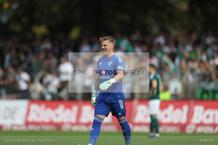 Lukas Wenzel, Sachs Stadion, Schweinfurt, 04.10.2023, sport, action, BFV, Saison 2023/2024, Fussball, 13. Spieltag, Regionalliga Bayern, FWK, FCS, FC Würzburger Kickers, 1. FC Schweinfurt 1905 - Bild-ID: 2383294