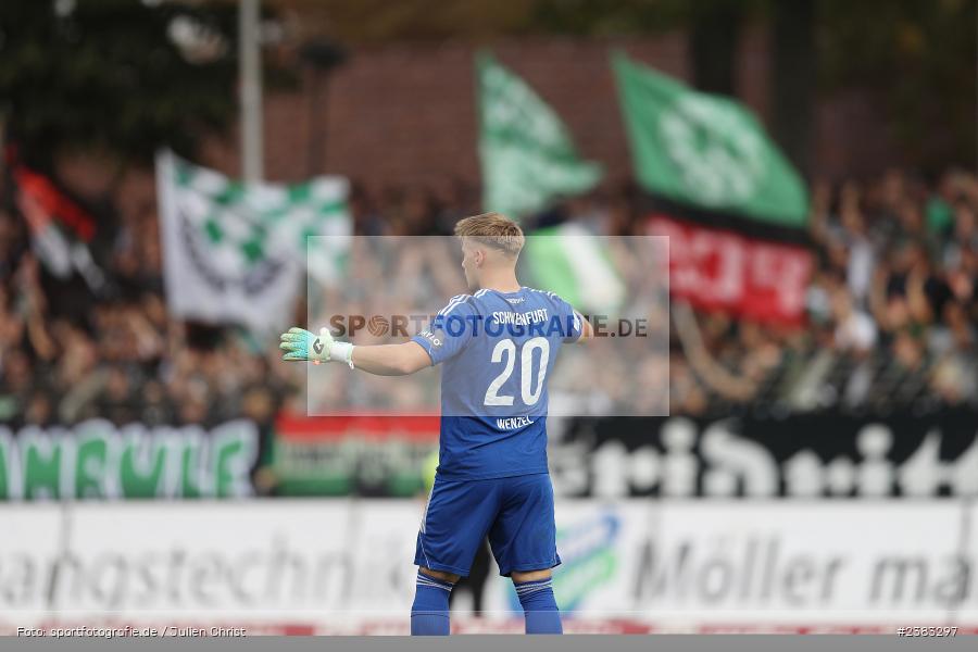 Lukas Wenzel, Sachs Stadion, Schweinfurt, 04.10.2023, sport, action, BFV, Saison 2023/2024, Fussball, 13. Spieltag, Regionalliga Bayern, FWK, FCS, FC Würzburger Kickers, 1. FC Schweinfurt 1905 - Bild-ID: 2383297