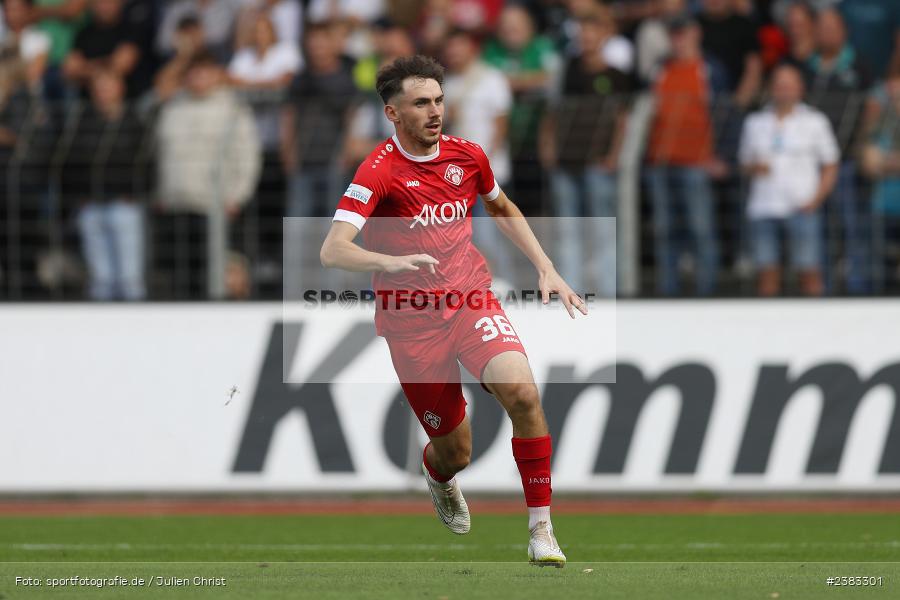 Pascal Moll, Sachs Stadion, Schweinfurt, 04.10.2023, sport, action, BFV, Saison 2023/2024, Fussball, 13. Spieltag, Regionalliga Bayern, FWK, FCS, FC Würzburger Kickers, 1. FC Schweinfurt 1905 - Bild-ID: 2383301