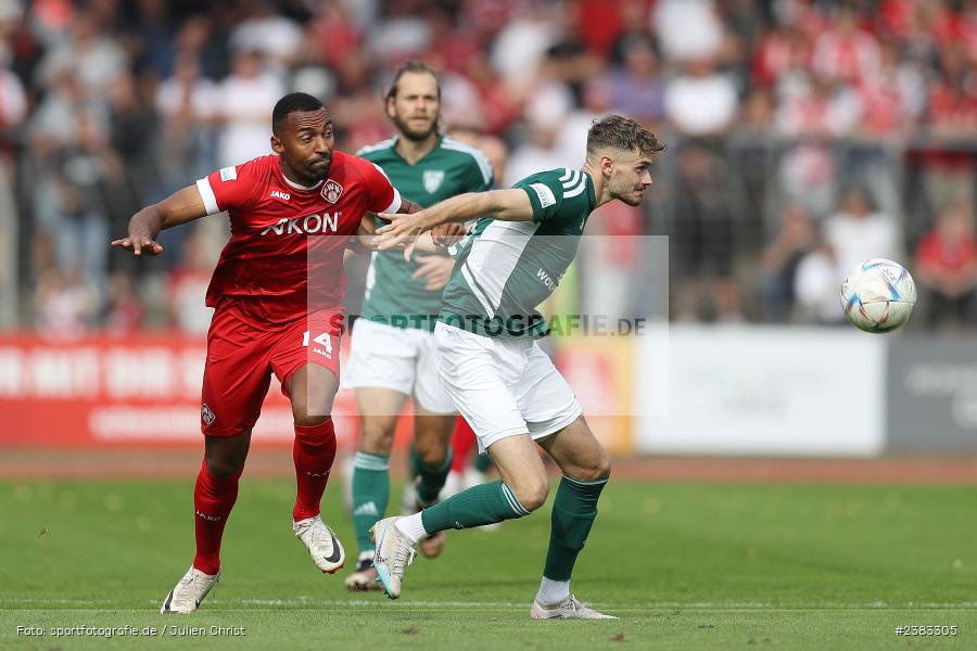 Luca Trslic, Sachs Stadion, Schweinfurt, 04.10.2023, sport, action, BFV, Saison 2023/2024, Fussball, 13. Spieltag, Regionalliga Bayern, FWK, FCS, FC Würzburger Kickers, 1. FC Schweinfurt 1905 - Bild-ID: 2383305