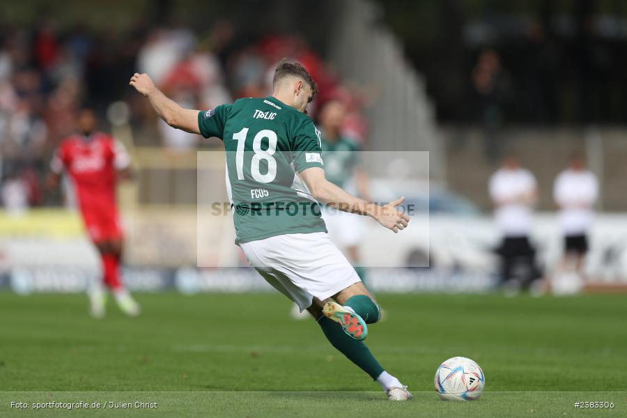 Luca Trslic, Sachs Stadion, Schweinfurt, 04.10.2023, sport, action, BFV, Saison 2023/2024, Fussball, 13. Spieltag, Regionalliga Bayern, FWK, FCS, FC Würzburger Kickers, 1. FC Schweinfurt 1905 - Bild-ID: 2383306