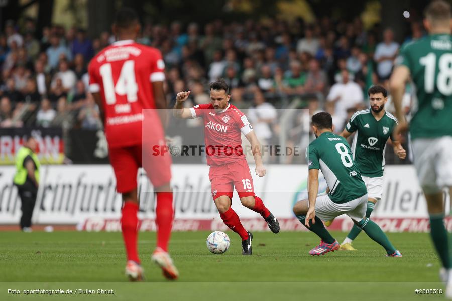 Peter Kurzweg, Sachs Stadion, Schweinfurt, 04.10.2023, sport, action, BFV, Saison 2023/2024, Fussball, 13. Spieltag, Regionalliga Bayern, FWK, FCS, FC Würzburger Kickers, 1. FC Schweinfurt 1905 - Bild-ID: 2383310