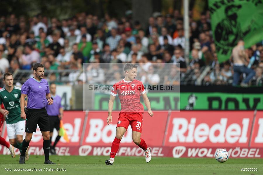Tim Kraus, Sachs Stadion, Schweinfurt, 04.10.2023, sport, action, BFV, Saison 2023/2024, Fussball, 13. Spieltag, Regionalliga Bayern, FWK, FCS, FC Würzburger Kickers, 1. FC Schweinfurt 1905 - Bild-ID: 2383330