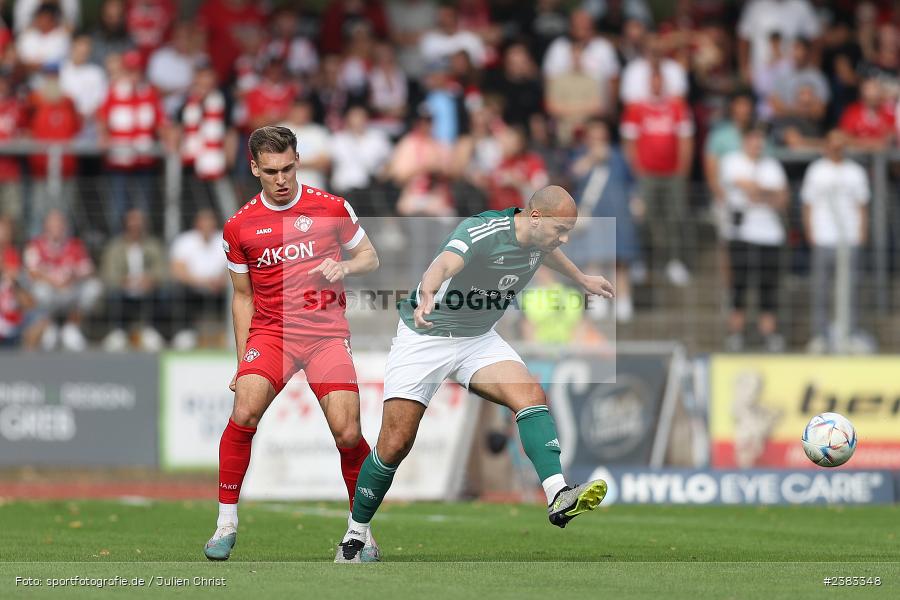 Marius Wegmann, Sachs Stadion, Schweinfurt, 04.10.2023, sport, action, BFV, Saison 2023/2024, Fussball, 13. Spieltag, Regionalliga Bayern, FWK, FCS, FC Würzburger Kickers, 1. FC Schweinfurt 1905 - Bild-ID: 2383348