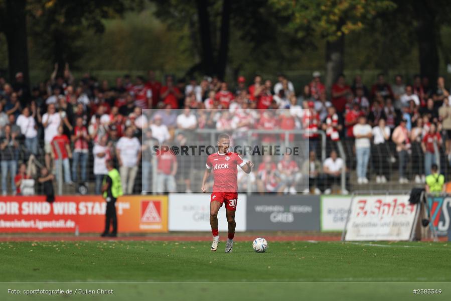 Benyas Solomon Junge-Abiol, Sachs Stadion, Schweinfurt, 04.10.2023, sport, action, BFV, Saison 2023/2024, Fussball, 13. Spieltag, Regionalliga Bayern, FWK, FCS, FC Würzburger Kickers, 1. FC Schweinfurt 1905 - Bild-ID: 2383349