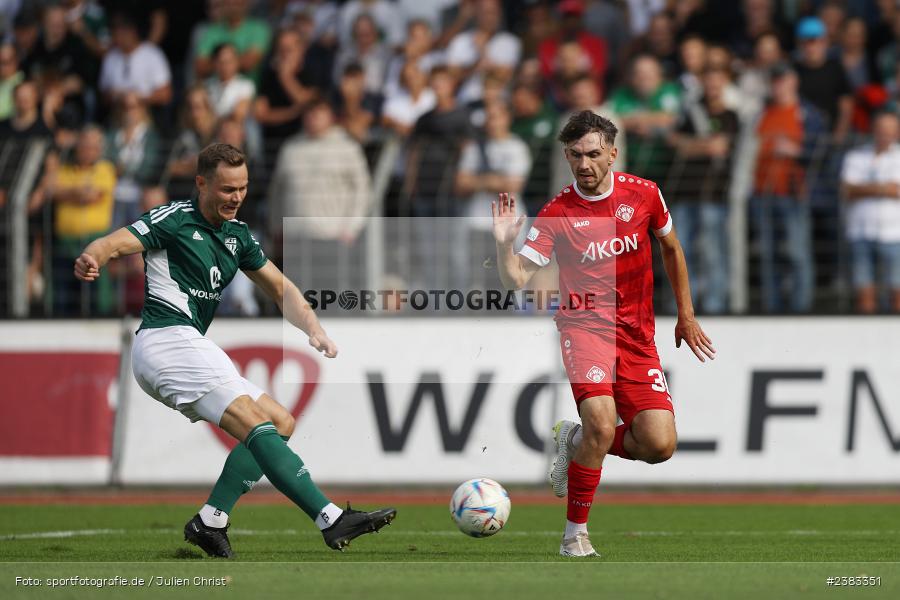 Marc Hänschke, Sachs Stadion, Schweinfurt, 04.10.2023, sport, action, BFV, Saison 2023/2024, Fussball, 13. Spieltag, Regionalliga Bayern, FWK, FCS, FC Würzburger Kickers, 1. FC Schweinfurt 1905 - Bild-ID: 2383351
