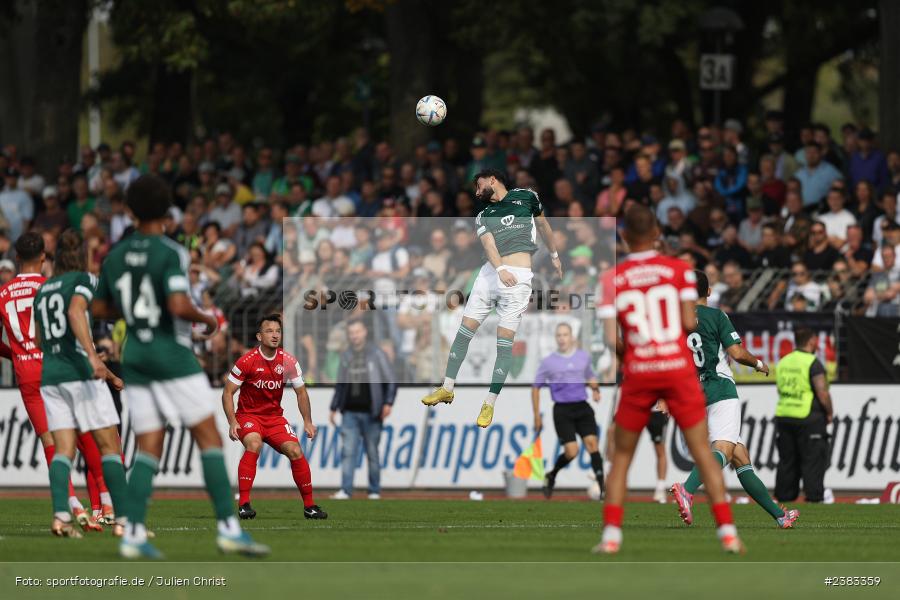 Taha Aksu, Sachs Stadion, Schweinfurt, 04.10.2023, sport, action, BFV, Saison 2023/2024, Fussball, 13. Spieltag, Regionalliga Bayern, FWK, FCS, FC Würzburger Kickers, 1. FC Schweinfurt 1905 - Bild-ID: 2383359