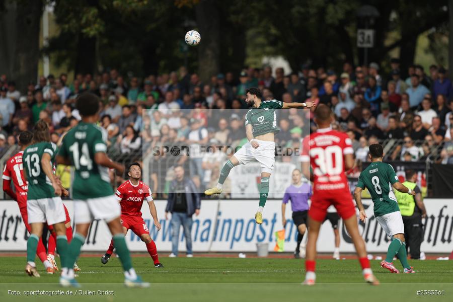 Taha Aksu, Sachs Stadion, Schweinfurt, 04.10.2023, sport, action, BFV, Saison 2023/2024, Fussball, 13. Spieltag, Regionalliga Bayern, FWK, FCS, FC Würzburger Kickers, 1. FC Schweinfurt 1905 - Bild-ID: 2383361