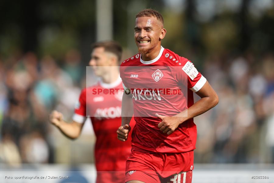 Benyas Solomon Junge-Abiol, Sachs Stadion, Schweinfurt, 04.10.2023, sport, action, BFV, Saison 2023/2024, Fussball, 13. Spieltag, Regionalliga Bayern, FWK, FCS, FC Würzburger Kickers, 1. FC Schweinfurt 1905 - Bild-ID: 2383386